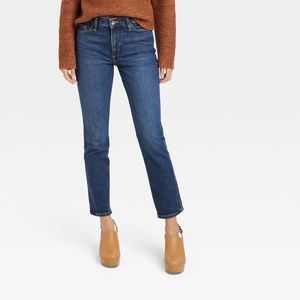 Women's High-Rise Slim Straight Jeans - Universal Thread Dark Wash 16